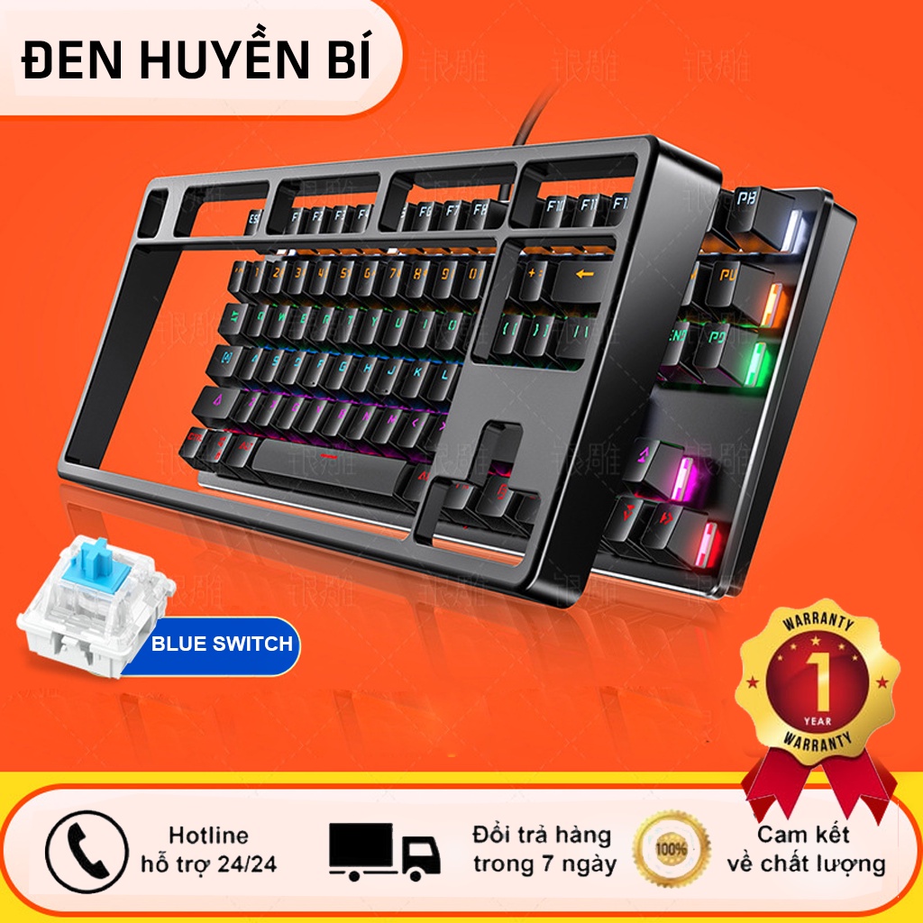 [ BÁN CHẠY ] Bàn Phím Cơ Gaming K400 Chống Nước, Tích Hợp Đèn Led Đồi 10 Chế Độ Nháy Bảo Hành 12 Tháng