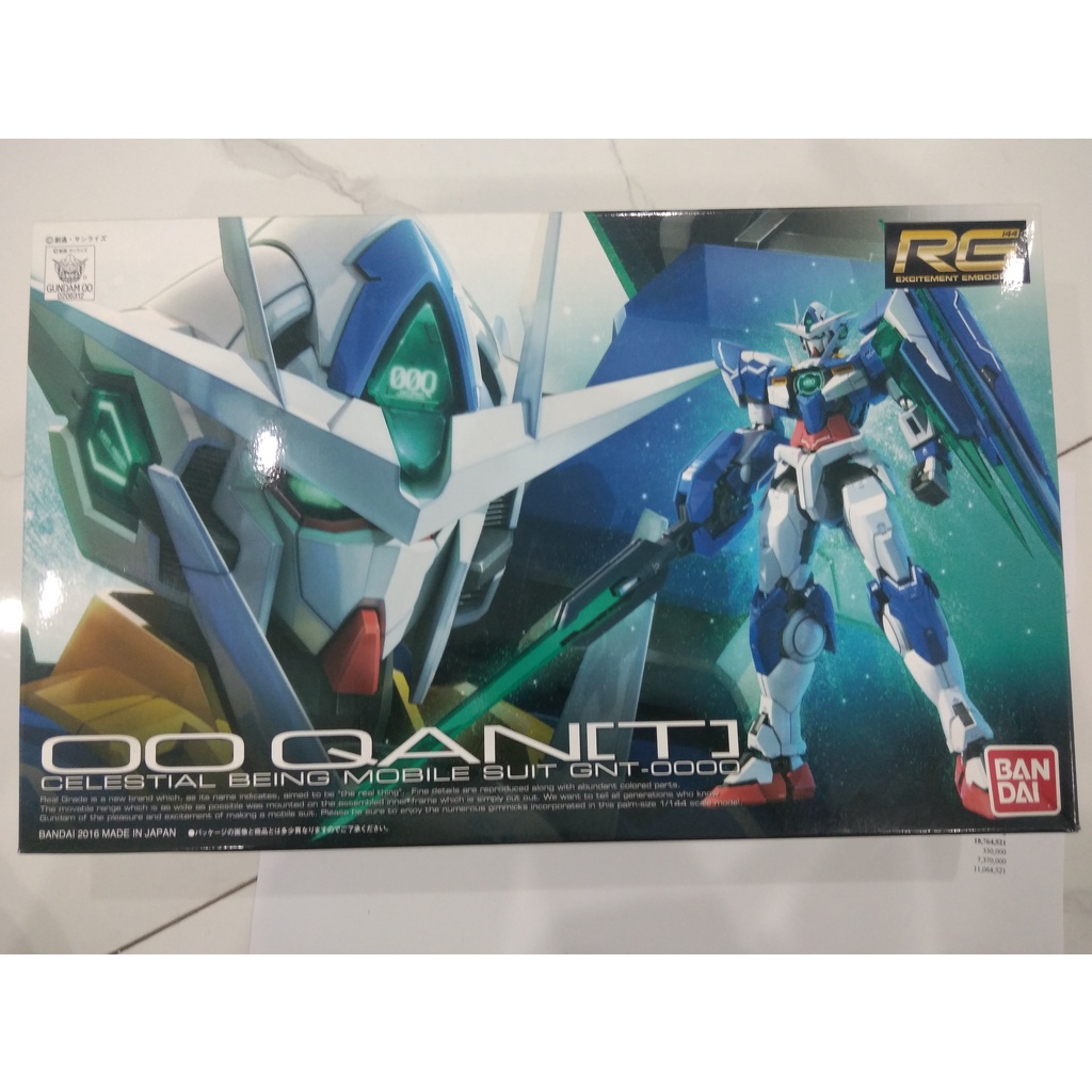 Bandai RG 00 QanT - mô hình lắp ráp - đồ chơi