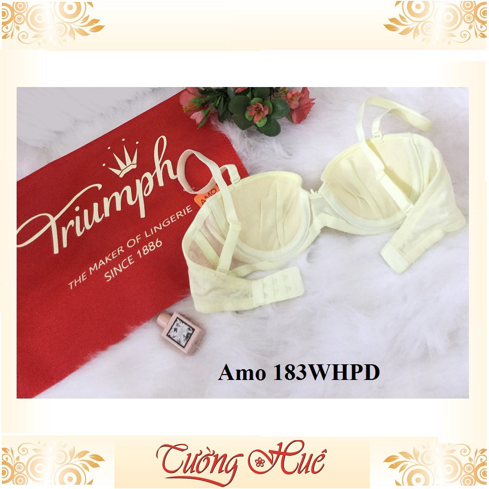 SALE SALE SALE - Áo lót nữ Triumph Amo 183 WHPD cúp ngang in hoa.