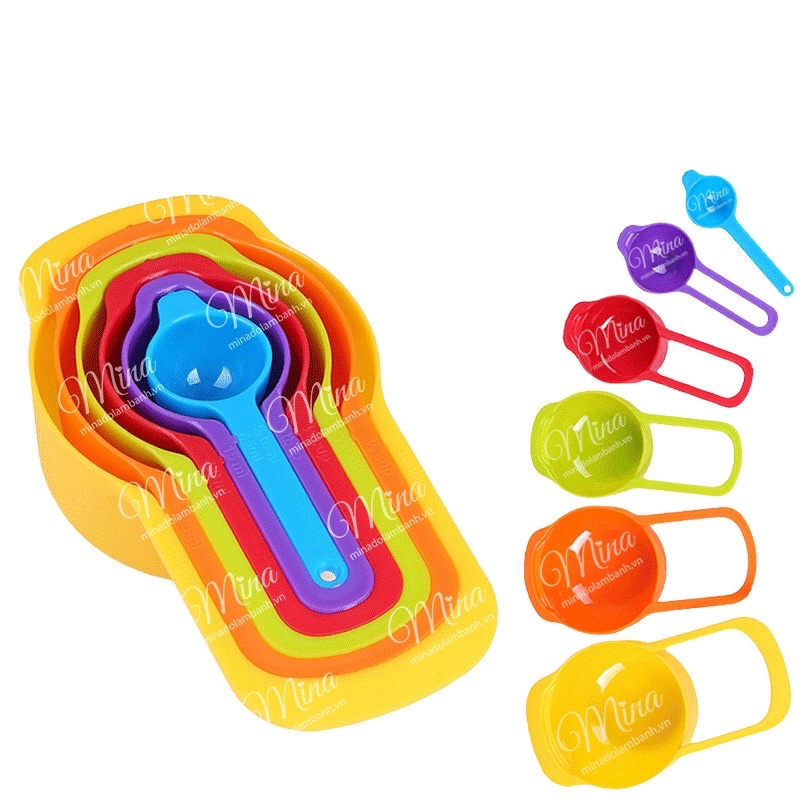 Bộ Cup đong nhựa 6 chi tiết