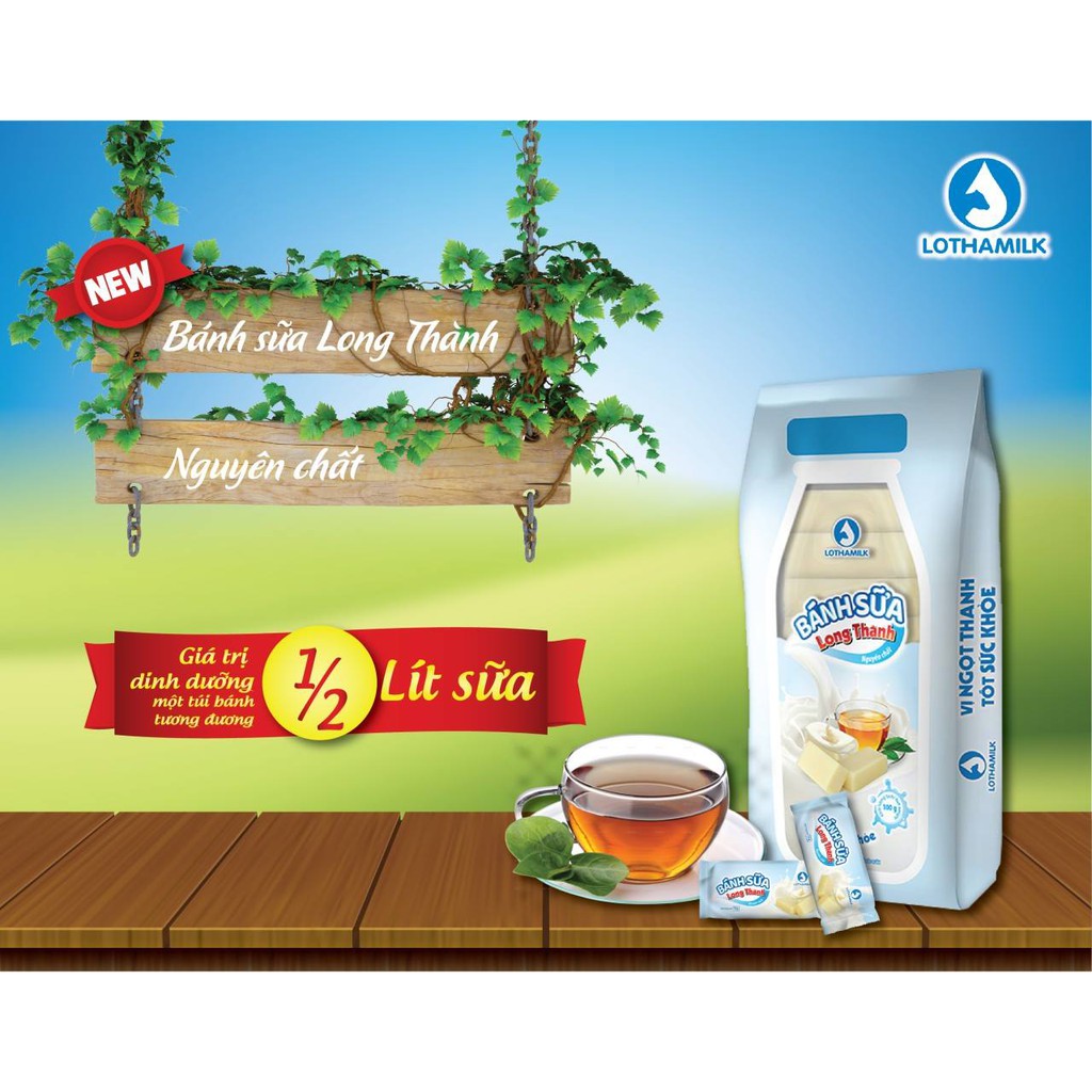 Bánh sữa Lothamilk Nguyên Chất 140g