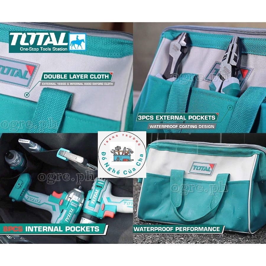 Túi Đồ Nghề Túi Dụng Cụ 13inch 35cm Tools Bag TOTAL THT26131
