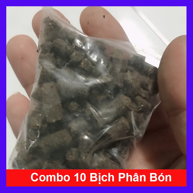 Combo 10 bịch phân bón hữu cơ bón cho cây kiểng, hoa, quả