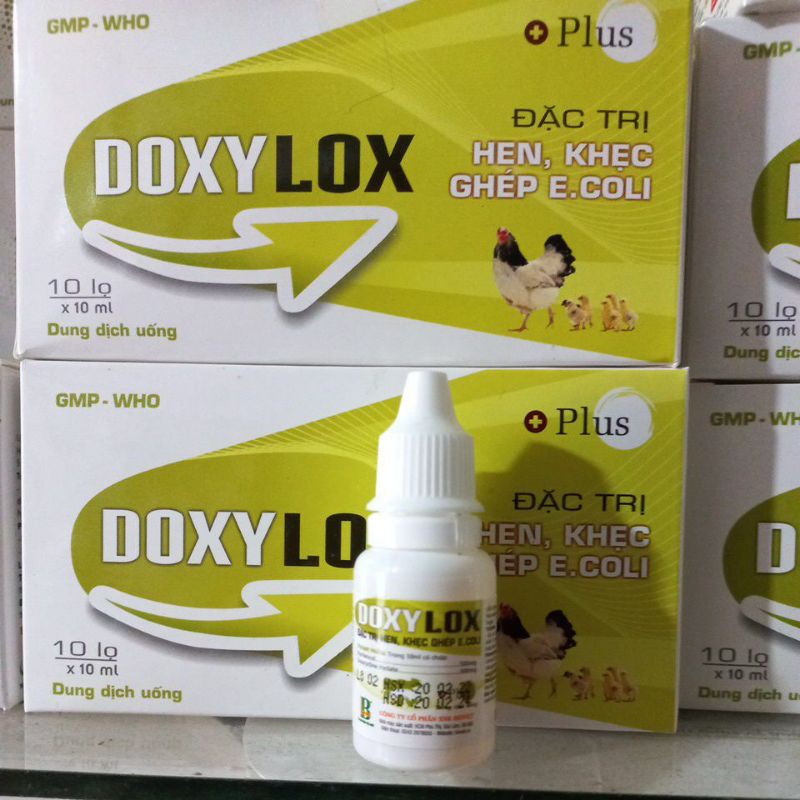 Hen khẹc gà đá DoxyLox Plus 10ml
