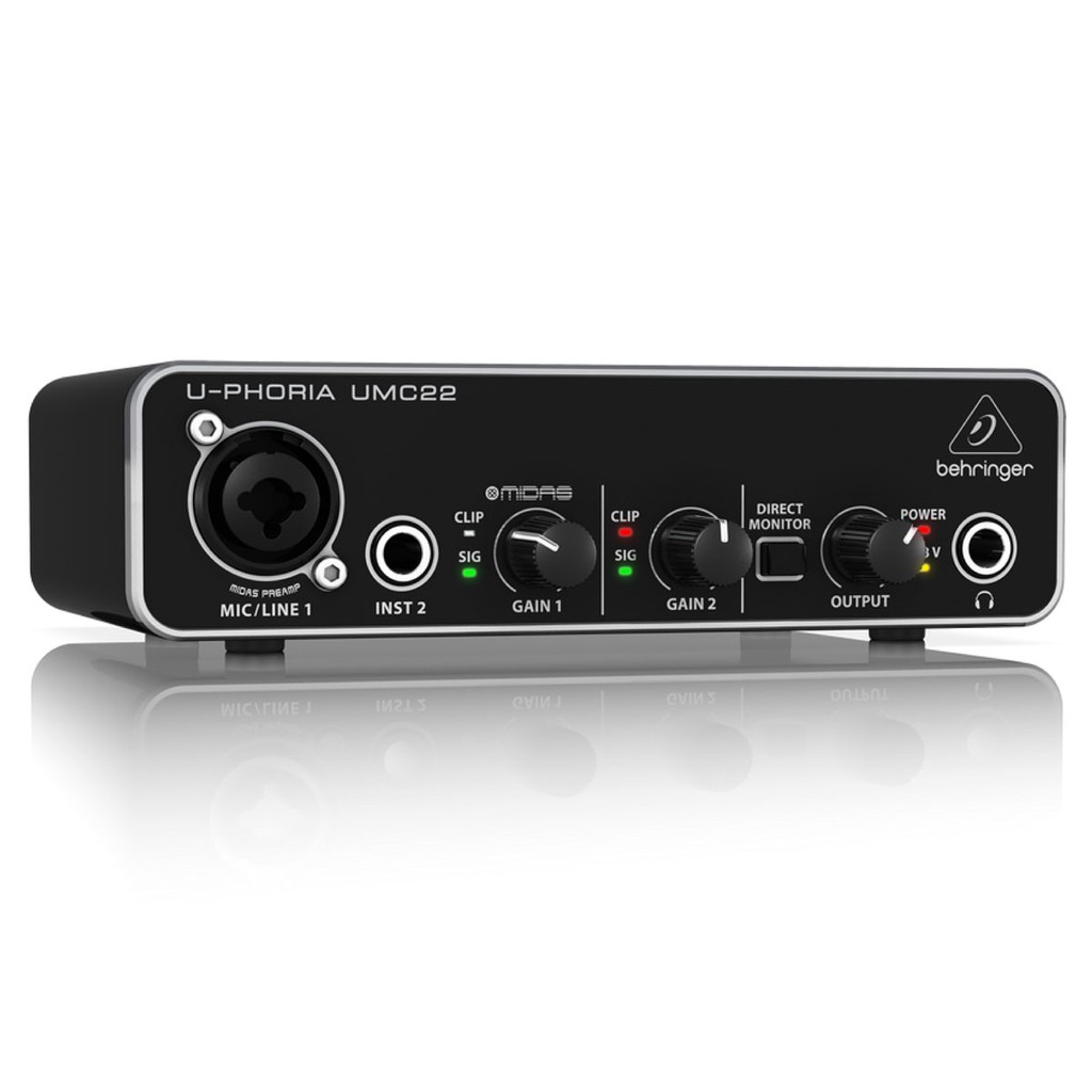 Behringer U-PHORIA UMC22 - Sound Card Thu Âm và Làm Nhạc