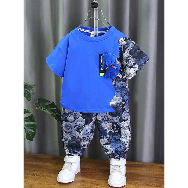 Set Đồ Thời Trang Mùa Hè Phong Cách Mới Dành Cho Bé Trai