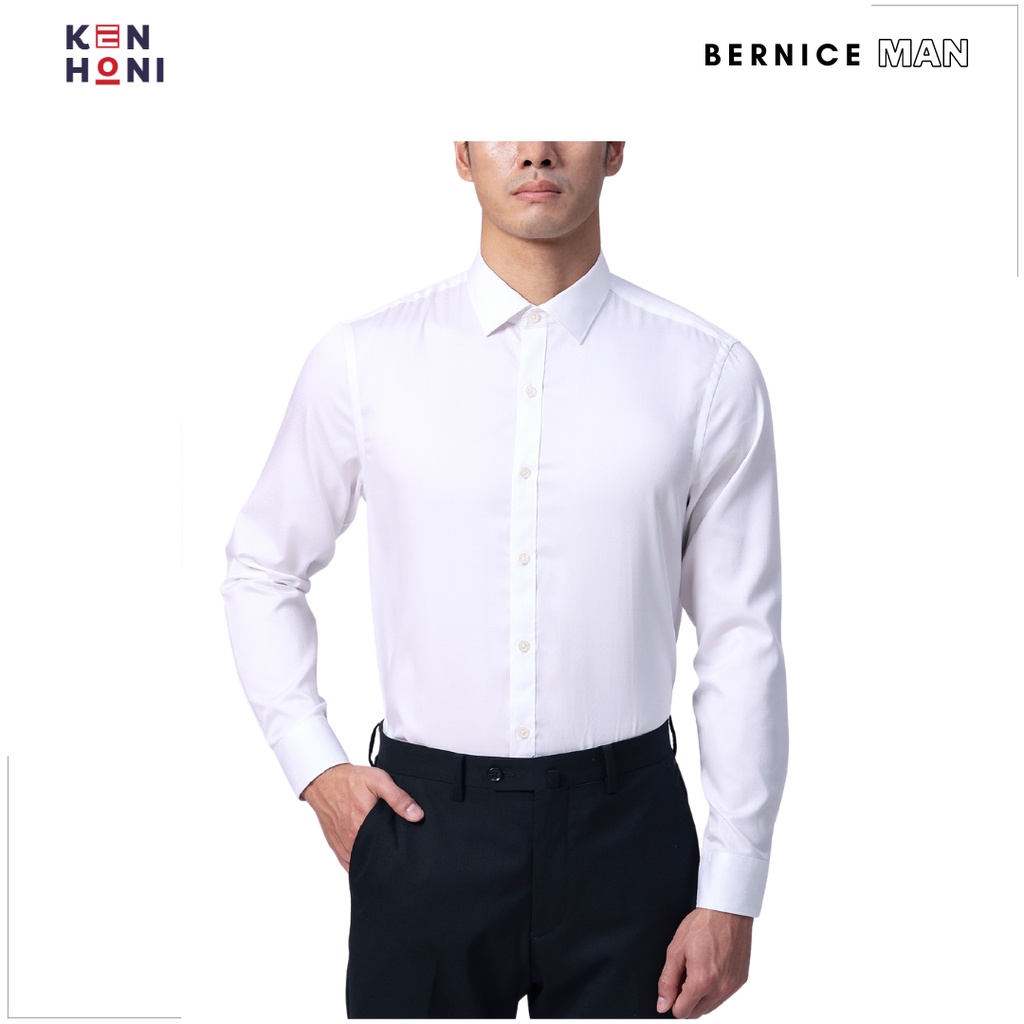 Áo sơ mi nam trơn không nhăn, áo sơ mi công sở Hàn Quốc BERNICE | BigBuy360 - bigbuy360.vn