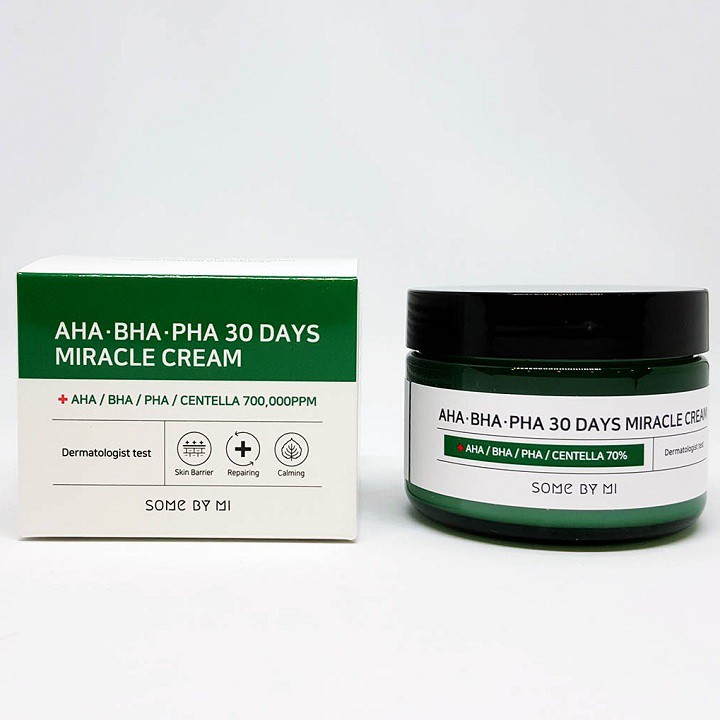 Kem dưỡng Some By Mi AHA-BHA-PHA 30 Days Miracle Cream 50g hỗ trợ giảm mụn hiệu quả