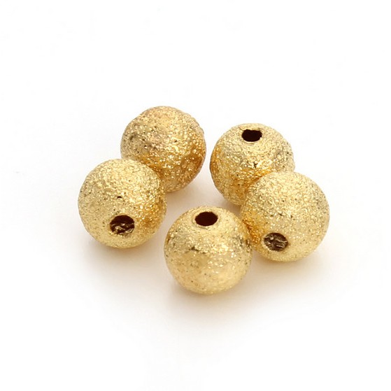 Túi Hạt Ngọc Trai Tròn 4mm-12mm Màu Vàng / Bạc Bằng Nhựa ABS Làm Trang Sức