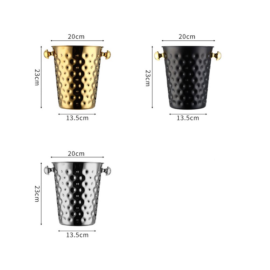 Xô đá 5L inox 304 cho nhà hàng quán bar Millai ML2424