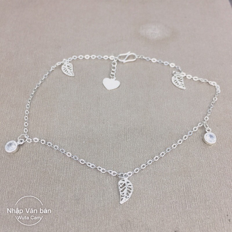 Lắc chân lá oliu đơn giản, zich zac, chuông bạc thật NGỌC MẬU nhiều mẫu