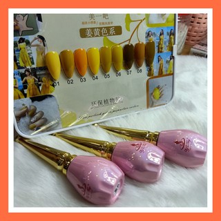 Sơn gel hàn tông cam( mua sét 9 chai tặng bảng màu). đặc bao bóng bền