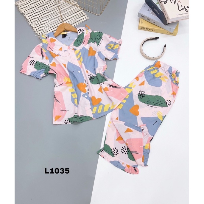 Đồ Bộ Tole, Bộ Lanh Lửng Cổ Sen VNXK