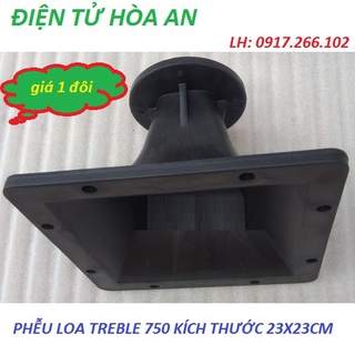Phễu loa treble 750 kích thước 23x23cm - giá 2 chiếc họng loa 850