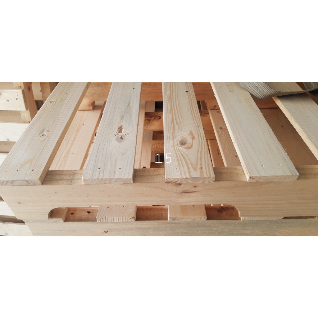 Giường Pallet / Giường Ngủ Pallet Gỗ Thông Gấp Gọn / Giường Gỗ Thông nhập khẩu Mới 95%