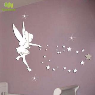 Decal Tráng Gương Dán Tường Hình Nàng Tiên Xinh Xắn