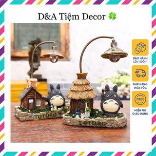 Combo 2 MÔ HÌNH TOTORO trang trí phòng ngủ, phòng khách kèm đèn LED
