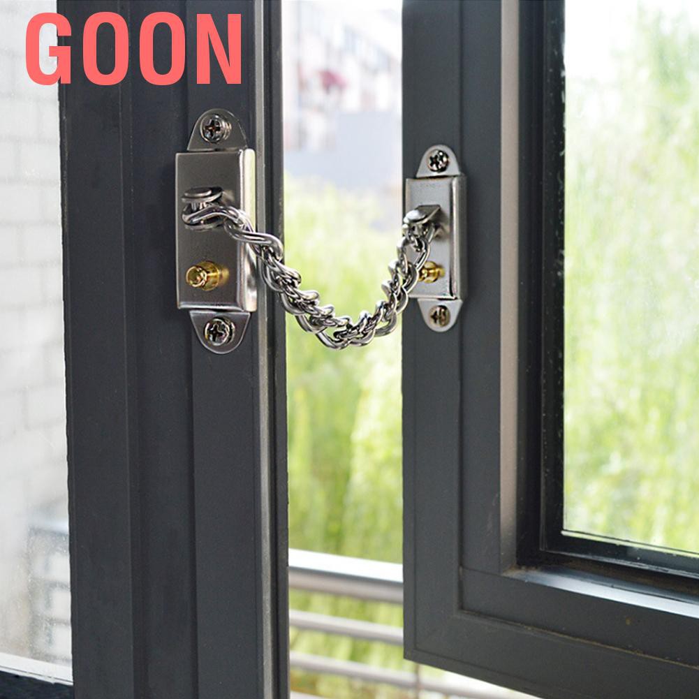 GOON Dây Xích Khóa Cửa Bằng Thép Không Gỉ Chống Trộm An Toàn Cho Bé