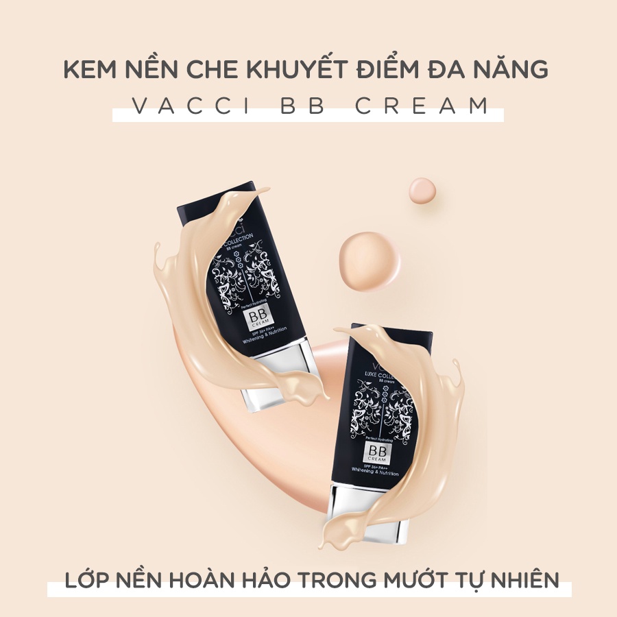 Kem Nền Che Khuyết Điểm Đa Năng Cao Cấp Vacci BB Cream