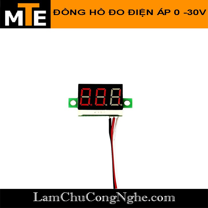 Đồng hồ led đo điện áp 1 chiều DC 5- 30V 0.36"