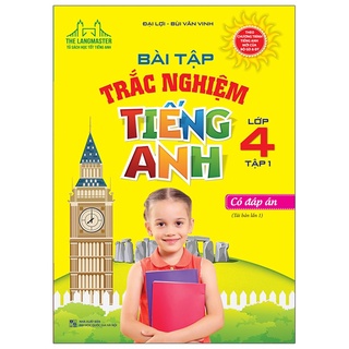 Sách - The langmaster - Bài tập trắc nghiệm tiếng Anh lớp 4 tập 1(tái bản lần 1)