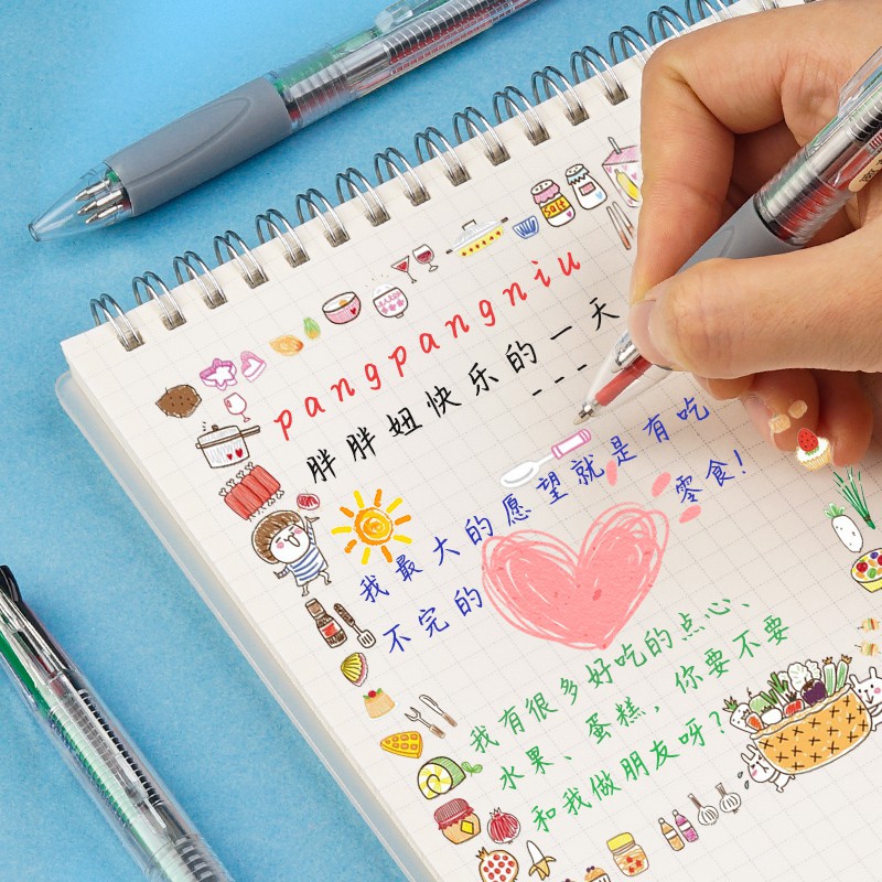 Bút Bi Nhiều Màu Ngòi 0.7mm Sử Dụng Tiện Lợi