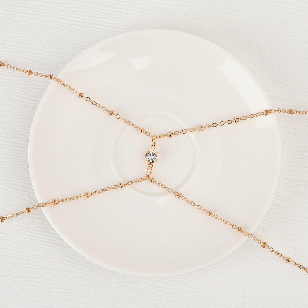 Chuỗi hạt đồng đeo hông hai lớp thời trang mùa hè quyến rũ cho nữ