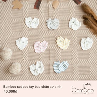 Bao tay bao chân Bamboo by LIL - Đồ sơ sinh cho trẻ Little Love