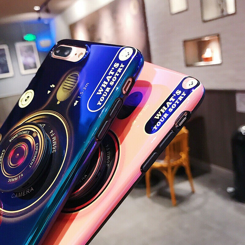 Ốp điện thoại bảo vệ cho iPhone 5 5S 6 6s 7 8 Plus XR X XS Max iPhone 11 pro max có đế đỡ kiểu camera