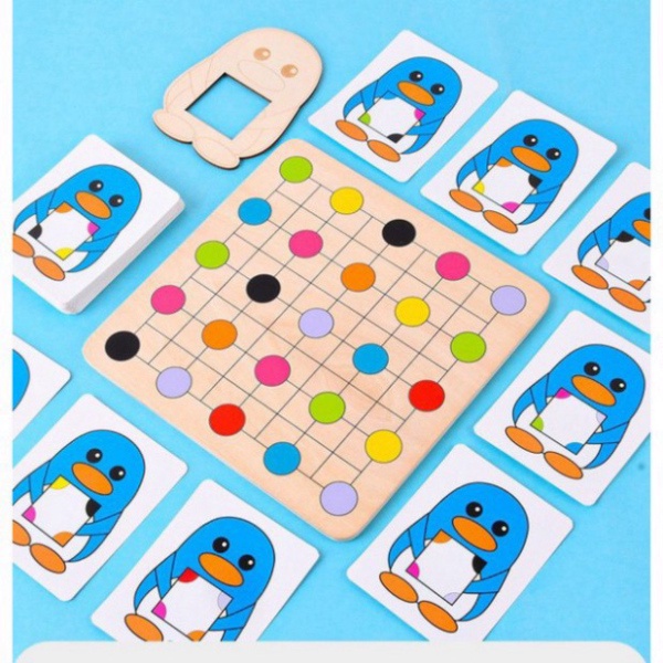 Trò chơi Montessori - Chim cánh cụt tìm màu (1382CCC)