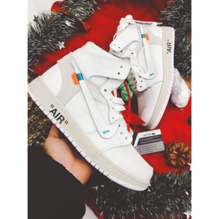 [ ẢNH THẬT TẠI SHOP ] Giày thể thao Jordan 1s of.f white trắng