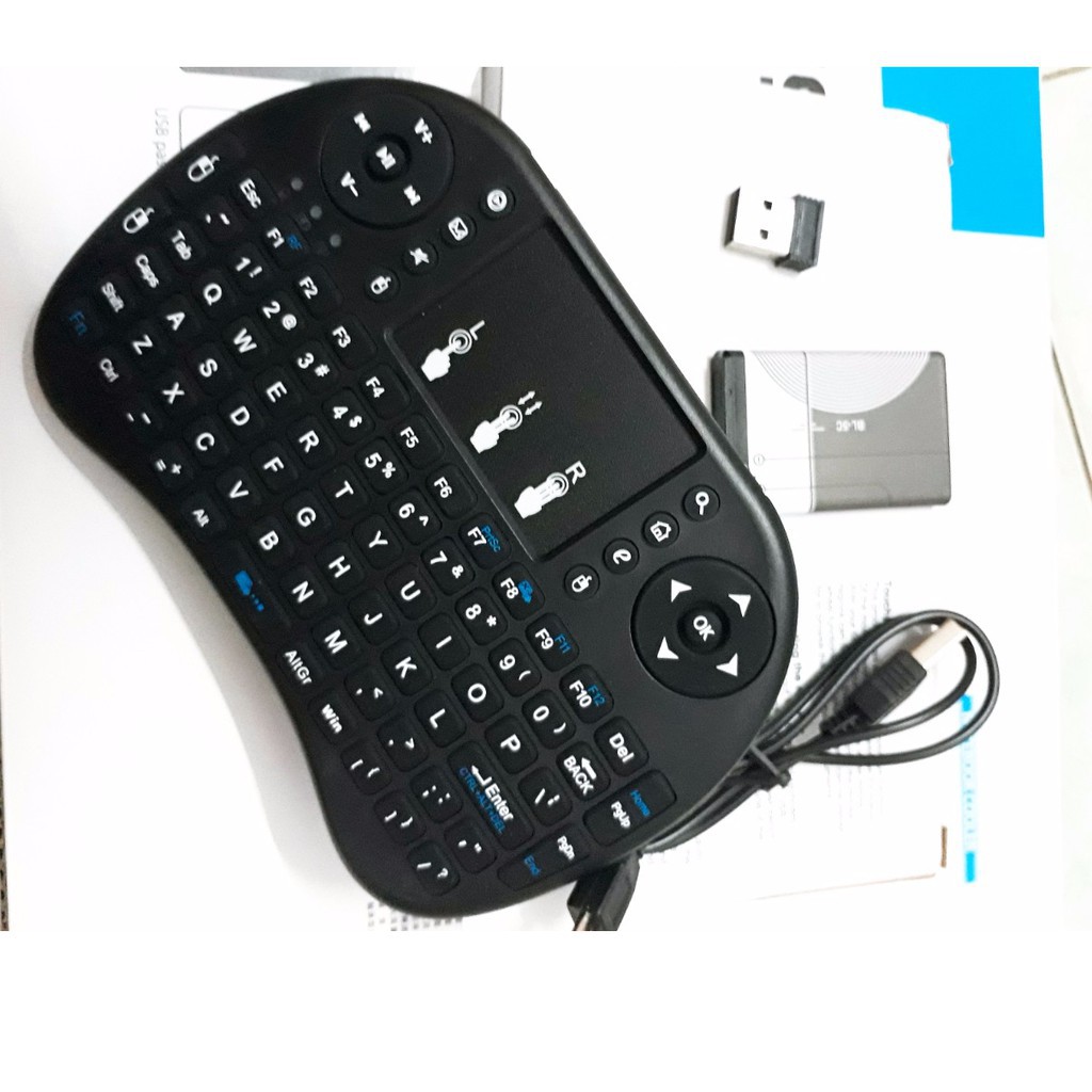 Bàn Phím Kiêm Chuột Không Dây Cho PC, Smart TV, Android TV - UKB500 không led