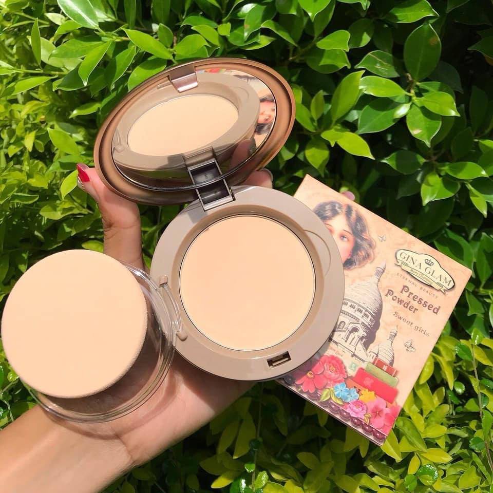 Phấn nền siêu mịn GINA GLAM PRESSED POWDER SWEET GIRLS (G33)