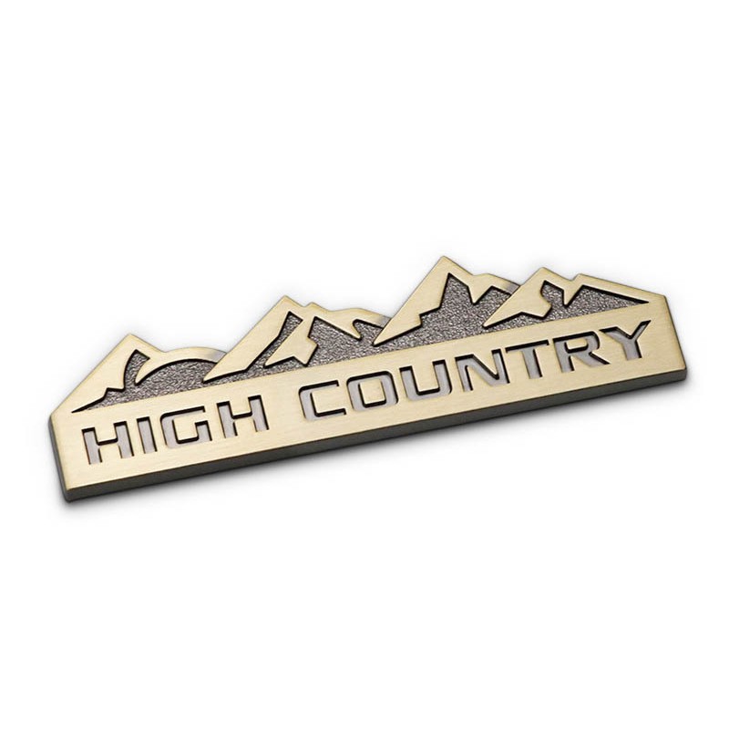 Logo 3D Kim Loại High Country Dán Trang Trí Xe ô Tô Ms-360