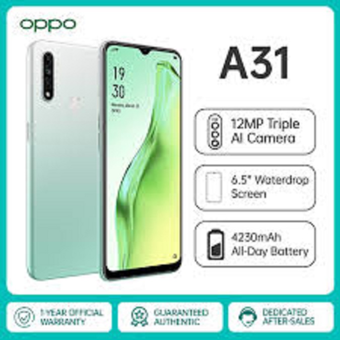 Điện thoại Oppo A31 2020 2sim ram 8G rom 256G, Máy Chính Hãng, màn hình 6.5inch, Camera siêu nét - GGS 02