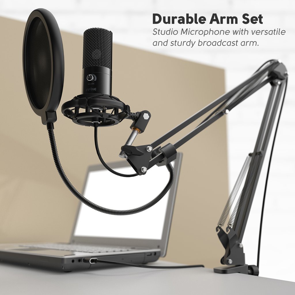 Fifine T669 - HÀNG CHÍNH HÃNG - Mic thu âm cổng USB dành cho Máy tính