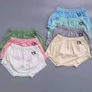 [Chọn màu] Quần ngắn đáy ngang mặc tã cho bé sơ sinh chất cotton lạnh cao cấp