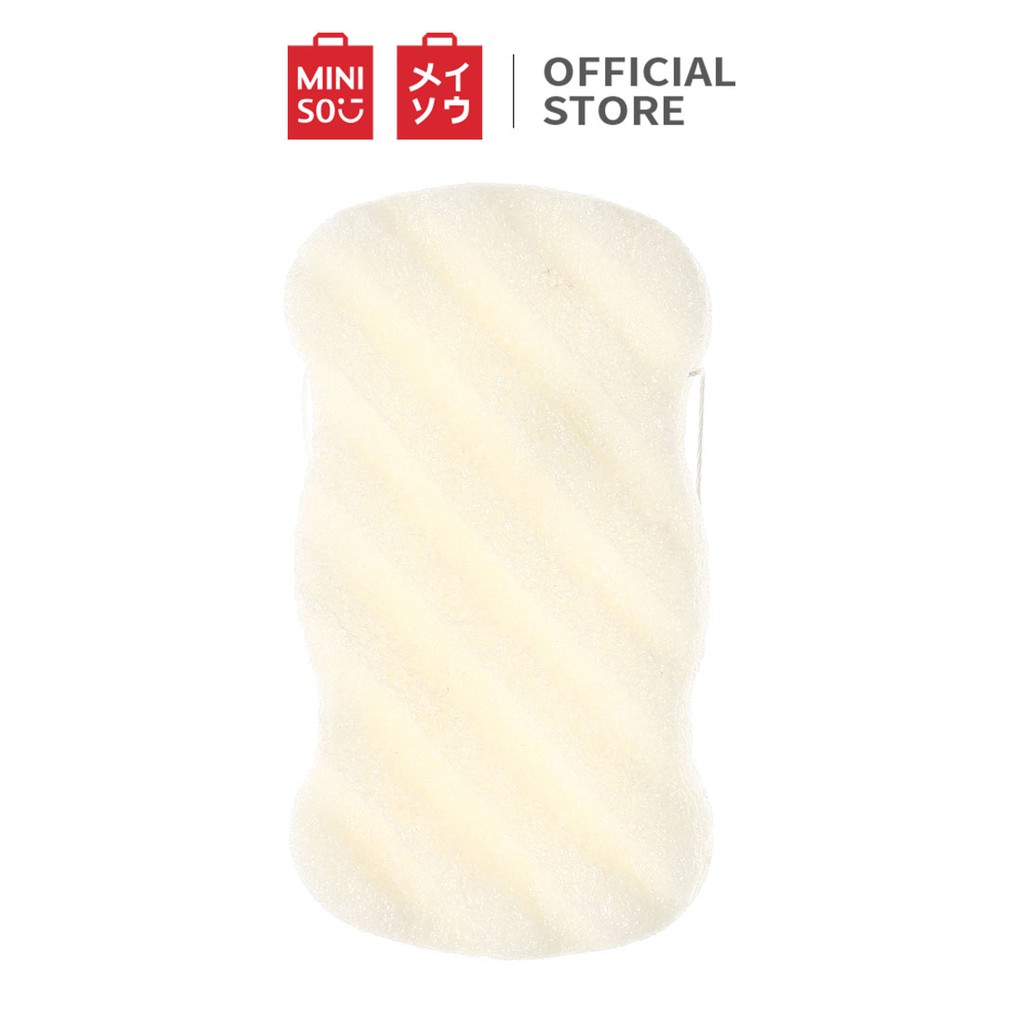 Bông tắm rửa mặt Miniso 2 công dụng - Hàng chính hãng