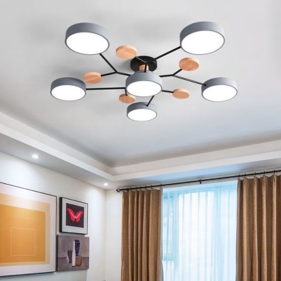 Đèn trần MONSKY DIEHOS cao cấp trang trí nội thất hiện đại, sang trọng - 3 chế độ ánh sáng.