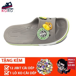 dép lê cross màu xám umix unisex💖FREESHIP💖dép cross xám siêu hot BAYLEX
