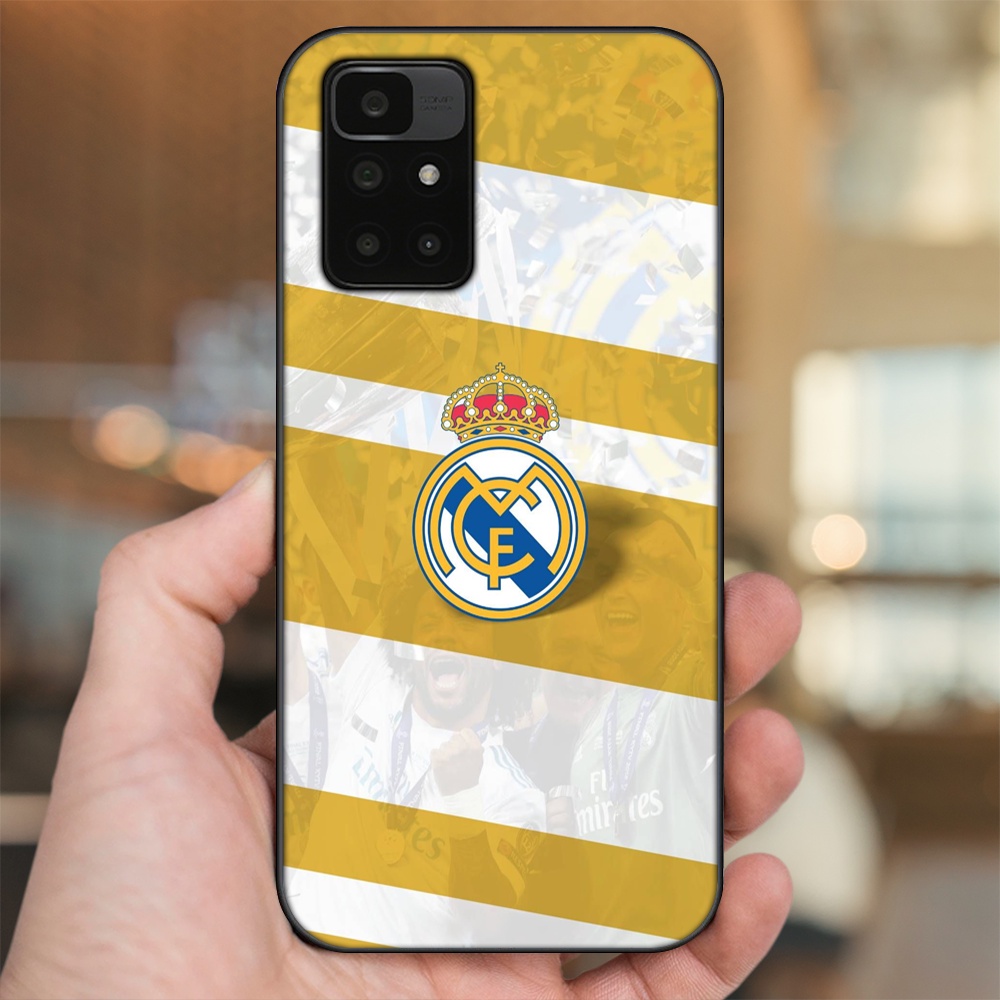 Ốp lưng Xiaomi Redmi 10 viền đen in hình Real Madrid