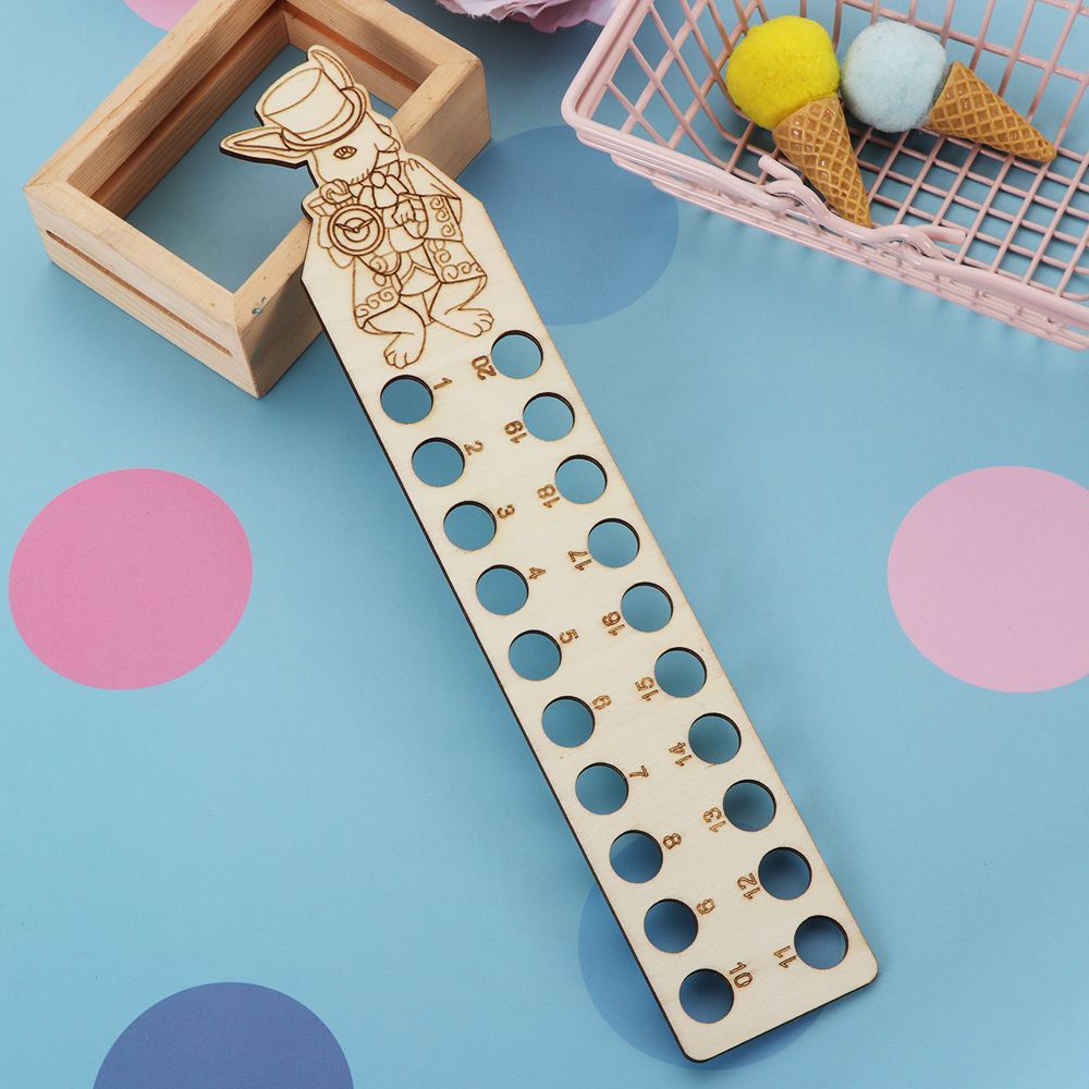 Giá Đỡ Cuộn Chỉ Thêu Bằng Gỗ Họa Tiết Hoạt Hình Diy