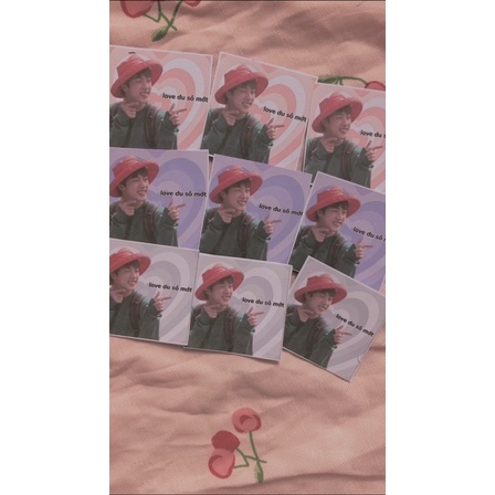 [ sẵn ] set 12 sticker Jin-Jhope-RM-Suga BTS niêm phong
