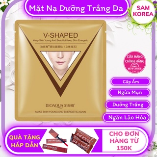 Mặt Nạ Nâng Cơ Vline V-Shaped BIOAQUA Dưỡng Trắng - Cấp Ẩm - Săn Chắc - Ngừa Mụn Làm Thon Gọn Mặt MASK Nội Địa Trung A49