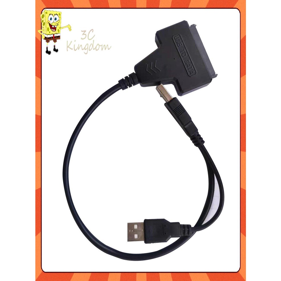 Dây Cáp Chuyển Đổi Usb 2.0 Sang Sata 22pin Cho Ổ Cứng Hdd 2.5inch | BigBuy360 - bigbuy360.vn