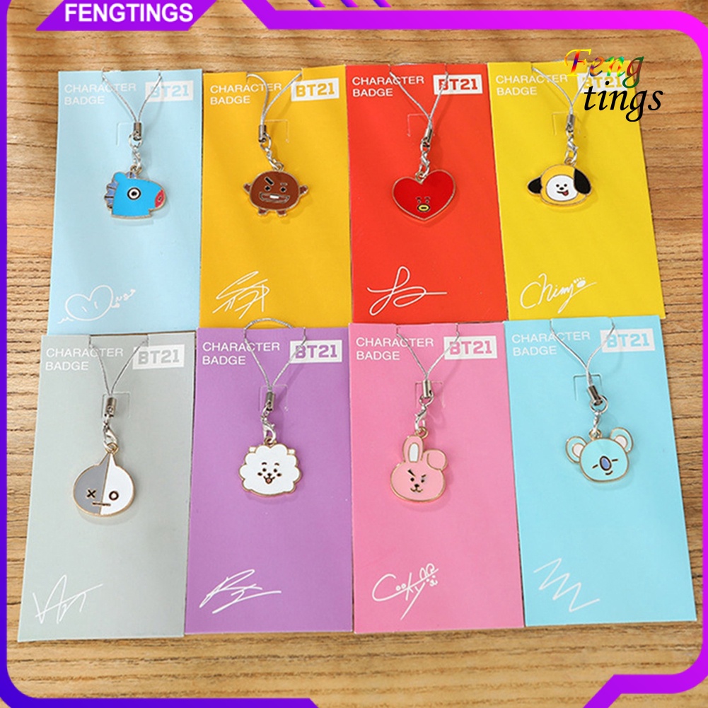 Móc Khóa Điện Thoại Hình Bts Đáng Yêu