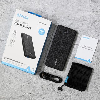 Pin sạc dự phòng anker a1281 powercore essential 20000 mah pd- hàng chính hãng