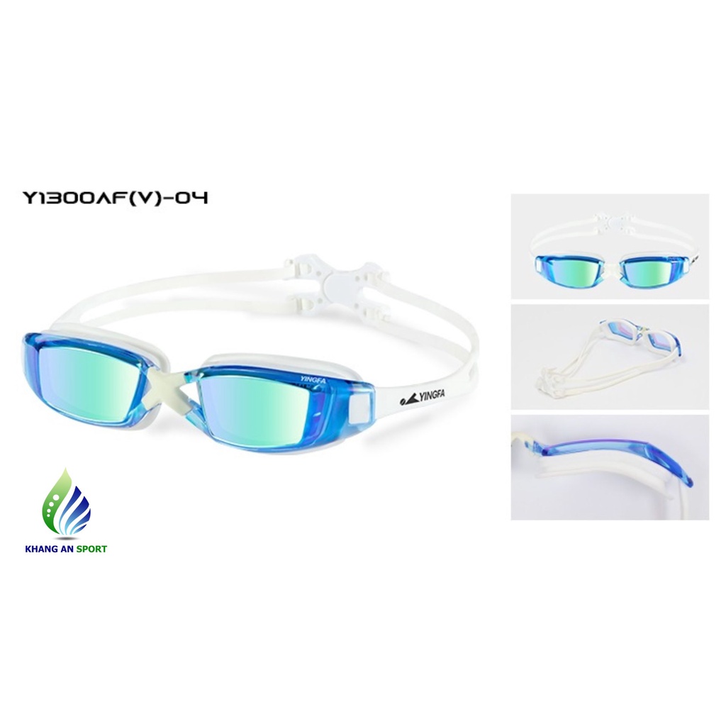 Kính bơi tráng gương Yingfa Y1300A chống UV và sương mù - Mắt kính to góc nhìn rộng dùng cho người lớn