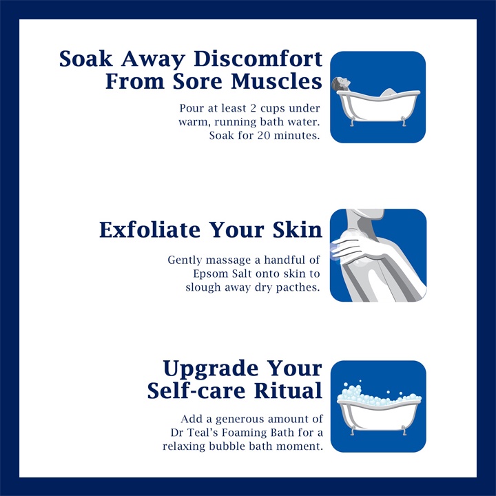 Muối tắm Dr Teal's Wellness Therapy with Rosemary & Mint Epsom salt