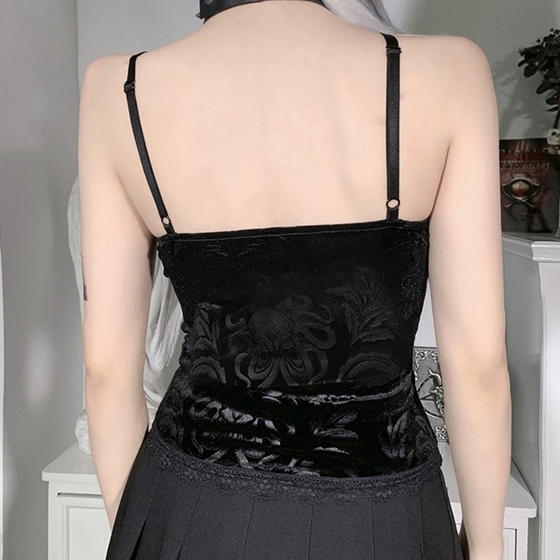 Áo Lửng Hai Dây Cổ Chữ V Gợi Cảm Cho Nữ